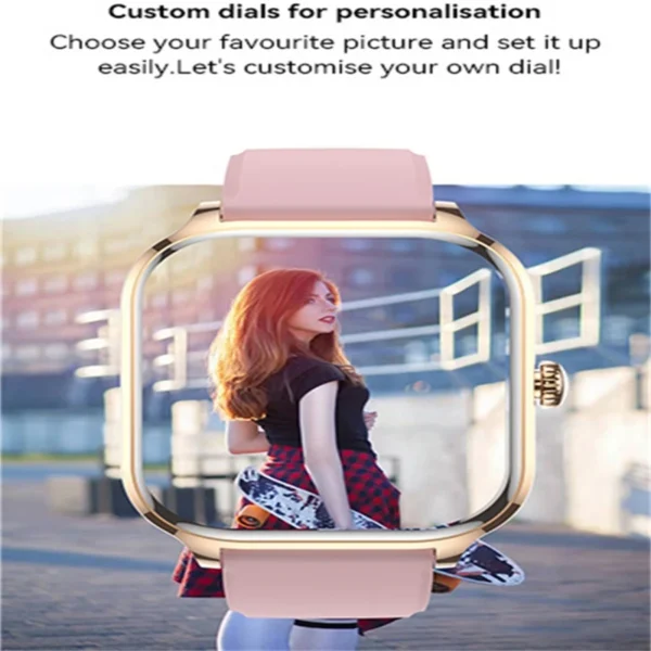 Men's Smart Watch Women's Gift 2.01inch, HD Full Touch Screen Sports Fitness Watch Electronics Bluetooth Talk Smartwatch - Image 4