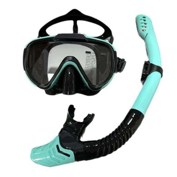 Professional swimming waterproof soft silicone glasses swimming glasses - Full dry breathing tube diving mask - Image 5
