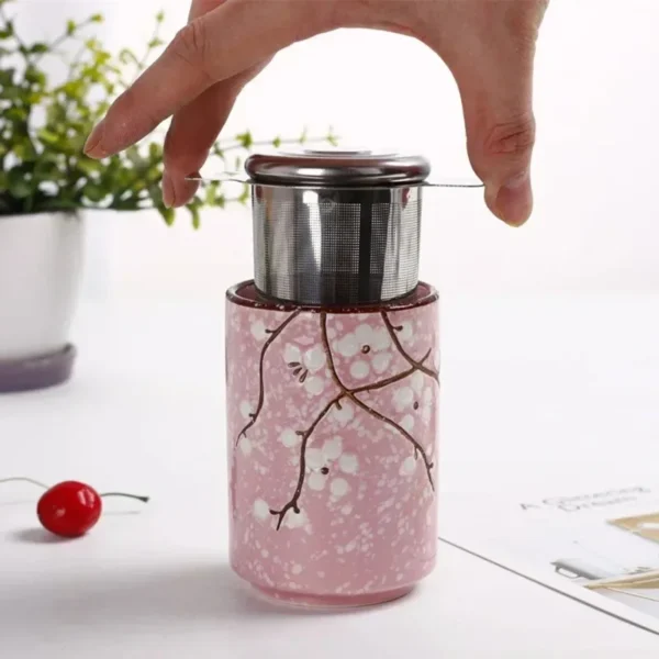 Stainless Steel Mesh Tea Maker with Lid Filter - Coffee Filter Basket Tea Filter Be Reusable Strainer - Image 4