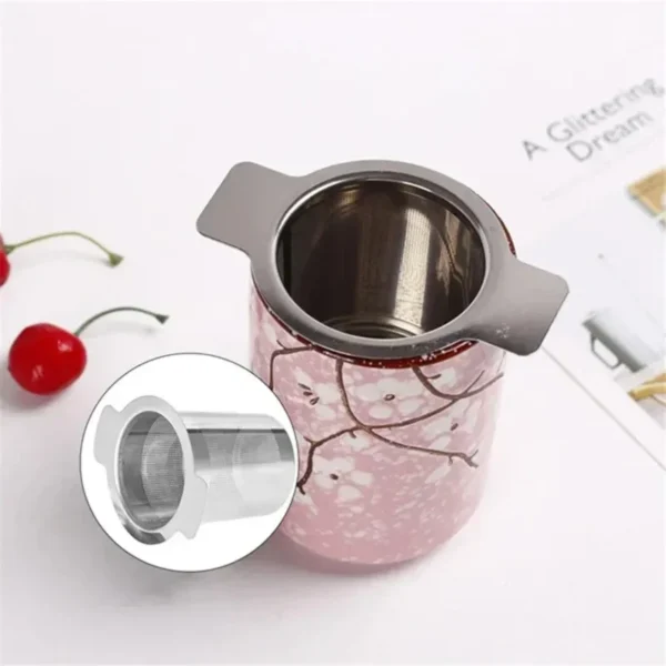 Stainless Steel Mesh Tea Maker with Lid Filter - Coffee Filter Basket Tea Filter Be Reusable Strainer - Image 3
