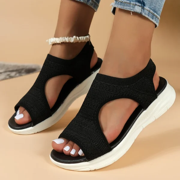 Women Summer Sandals Women's Open Toe Wedge Sandals Ladies Light Casual Shoes Sandalias Mujer - Image 3
