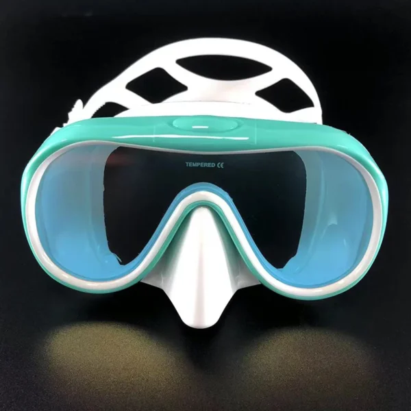 Professional swimming waterproof soft silicone glasses anti-fog plating goggles full dry breathing tube diving mask - Image 5