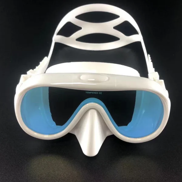 Professional swimming waterproof soft silicone glasses anti-fog plating goggles full dry breathing tube diving mask - Image 4