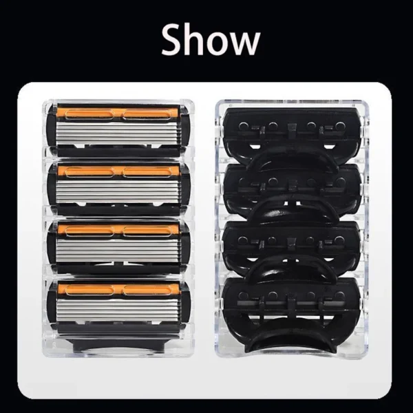 Manual Trimmer Stainless Steel Trimming Anti-slip Handle 6 Layers Shaver Portable Reusable Shaving Barber Shop - Image 4