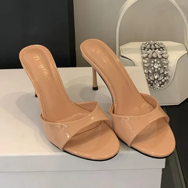 Slip On Women Stiletto Heels Shoes Luxury Fashion, Round Toe Ladies High Heels Pumps Shoes Female - Image 3