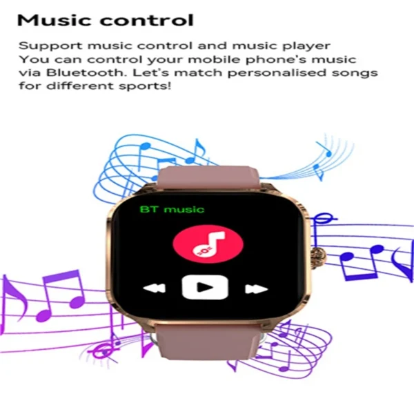 Men's Smart Watch Women's Gift 2.01inch, HD Full Touch Screen Sports Fitness Watch Electronics Bluetooth Talk Smartwatch - Image 5