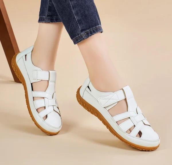 New Summer Loafers Women Sandals Ladies Sandals, Comfortable Flats Walking Sandals, Covered Toe Beach Shoes Woman Footwear Shoes - Image 7