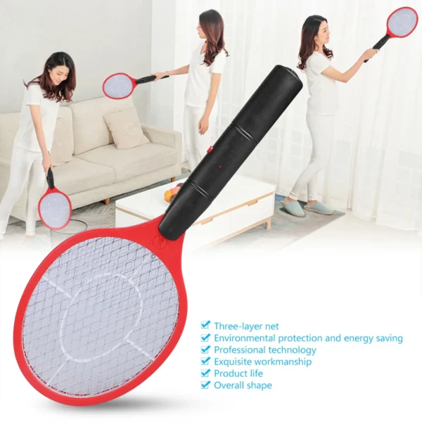 Battery-Operated Bug Zapper Racket – Cordless Electric Fly Swatter and Mosquito Killer – Portable Handheld Pest Control Mesh for Home, Kitchen, Backyard, and Camping - Image 5
