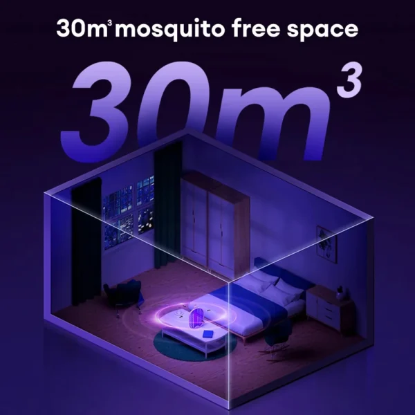 Foldable Electric Mosquito Swatter | 3000V Bug Zapper with UV Light Trap | USB Rechargeable Fly Killer - Image 5