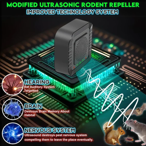 Ultrasonic Pest Repeller 4-Pack – Electronic Plug-in Insect & Rodent Repellent for Mosquitoes, Mice, Rats, Roaches, and Ants – Eco-Friendly Indoor Pest Control for Home and Office (Up to 30 sq meters) - Image 2