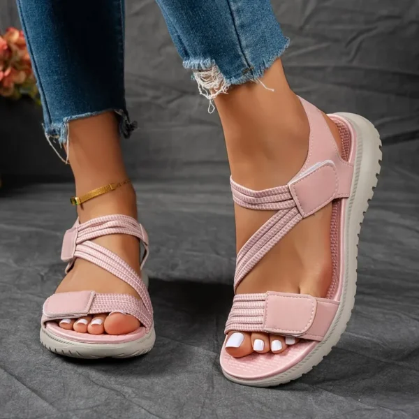 Women New Fashion Elegant Sandals,  Summer Outdoor Sports Beach Wedge Height Increase, Womens Comfortable Opened Toe Shoes - Image 2