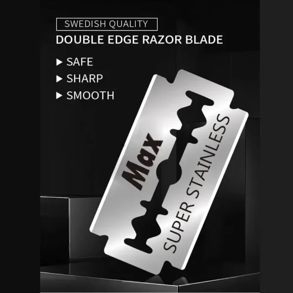 Manual Shaver for Men Barbershop Razor Stainless Steel Shank Is Easy To Use Safety Razor Shaving Razor with Blades - Image 5