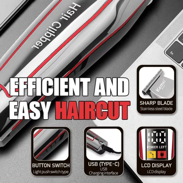 Professional Hair Trimmer Electric Beard Trimmer For Men Hair Clipper Hair Cutter Machine Haircut Grooming - Image 6