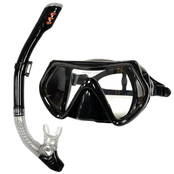 Professional High-Quality Silicone Snorkel Set - High quality silicone diving mirror