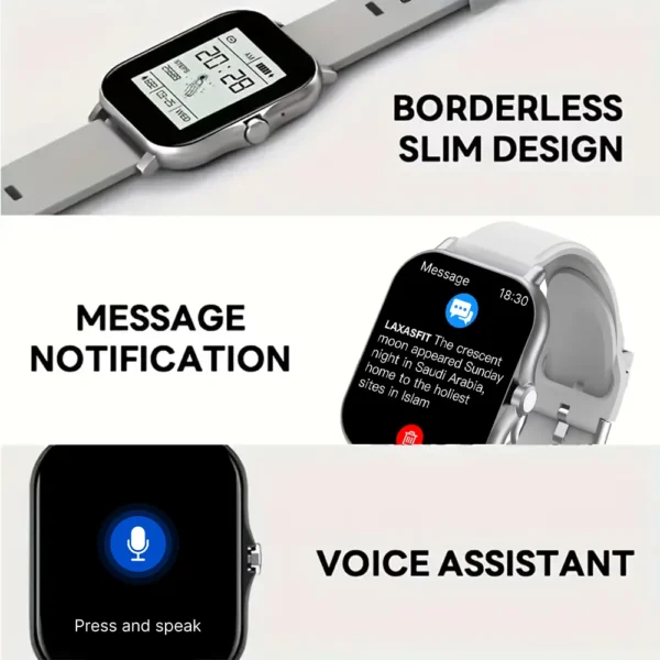 New Smart Watch for Men Women Gift Full Touch Screen Sports Fitness Watch Bluetooth Call Digital Smartwatch - Image 6