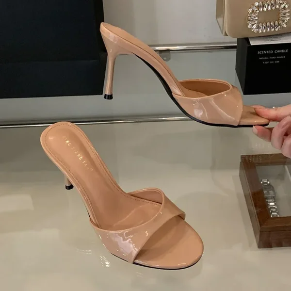 Slip On Women Stiletto Heels Shoes Luxury Fashion, Round Toe Ladies High Heels Pumps Shoes Female - Image 4