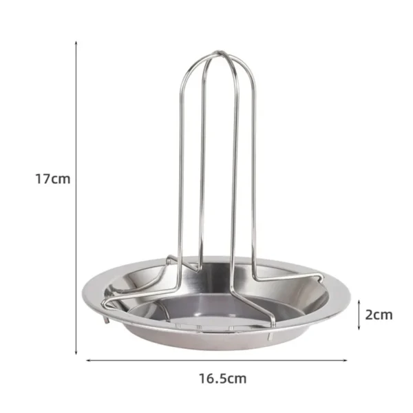Roasting Chicken Grill Stand Roaster Rack with Tray Kitchen Outdoor BBQ Tools Stainless Steel Non-stick Grilled Chicken Plate - Image 6