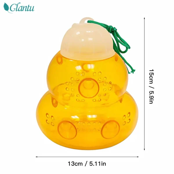Multi-Hole Outdoor Wasp & Hornet Trap | Reusable Non-Toxic Bee Catcher for Garden, Farm & Yard - Image 5
