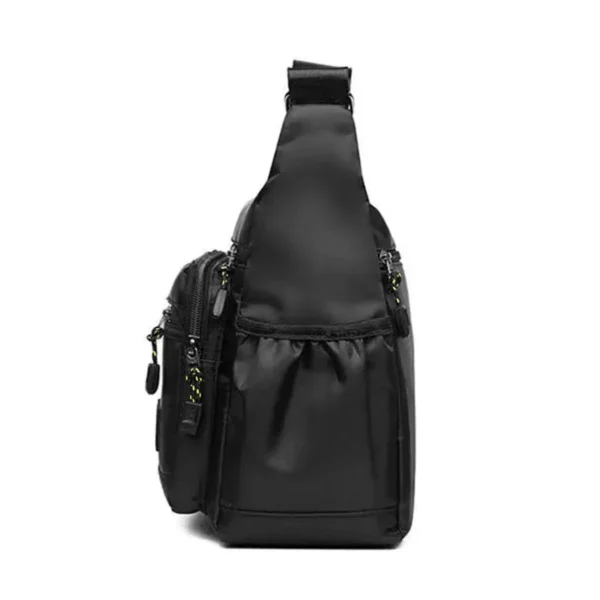 Men's Business Crossbody Bag with Multi-Layered Pockets Adjustable Shoulder Strap for Work Travel - Image 4
