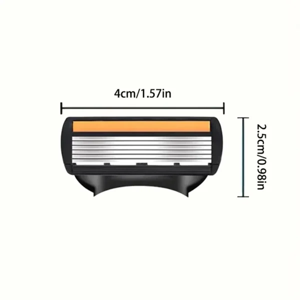 Manual Trimmer Stainless Steel Trimming Anti-slip Handle 6 Layers Shaver Portable Reusable Shaving Barber Shop - Image 3
