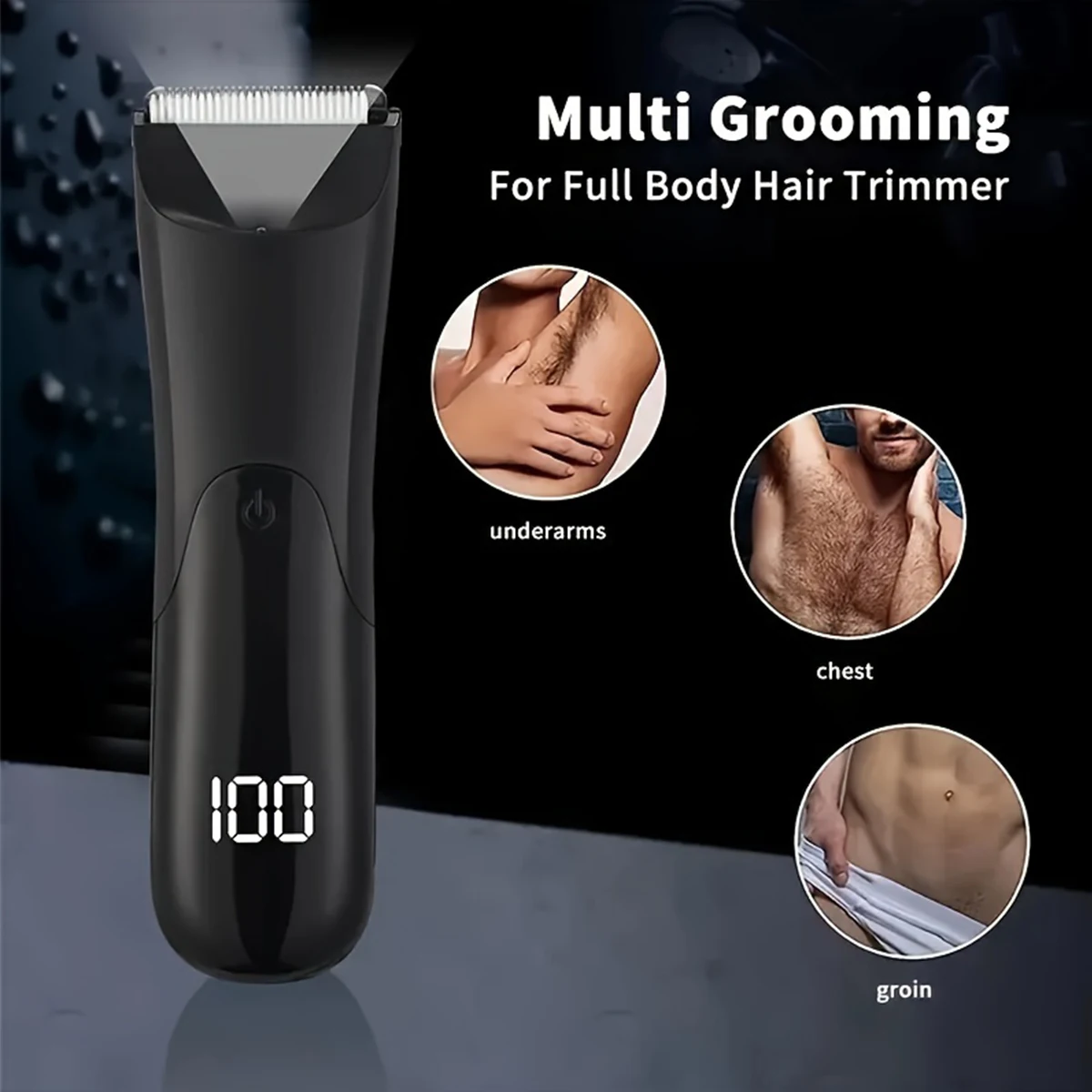 kf-Sec77c60b1a48487cb56d612fbd33463cl Man Body Hair Trimmer Epilator Groin Trimer For Man Beard Shaver Chest Hair Epilator Armpit Hair Shaver Arms Legs Hair Razors - Image 1
