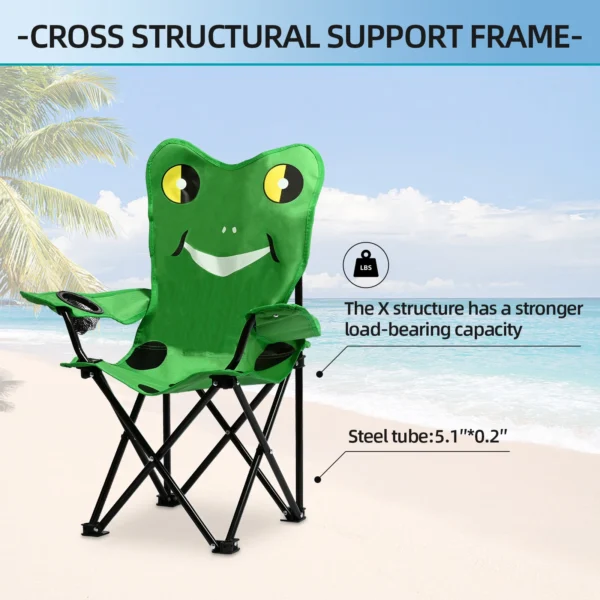 S7 Star Heavy-Duty Mesh Beach Chair (Compact 58cm Height) - Image 3