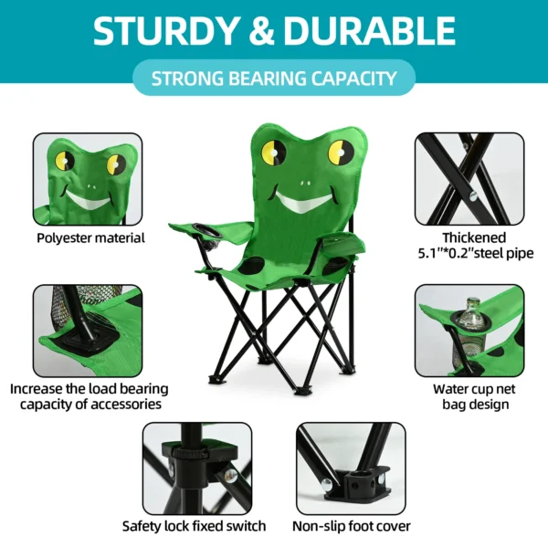 S7 Star Heavy-Duty Mesh Beach Chair (Compact 58cm Height) - Image 6