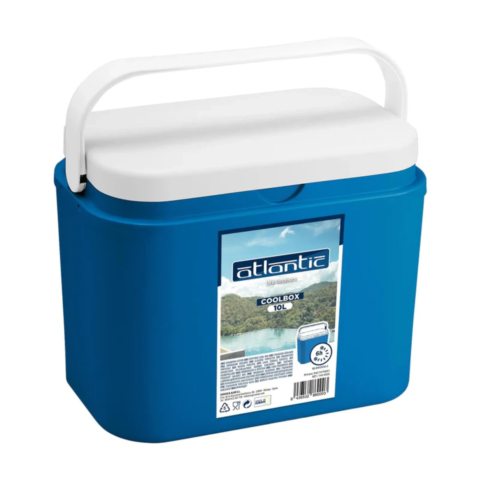 kf-E7f337b0a3f80409bacf4b3670a0ea6171 Atlantic Electric Cool Box – Blue Portable Thermal Refrigerator for Camping & Beach (10L, 18L, 24L, 30L) - Image 1