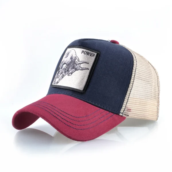 K Baseball Caps Men Snapback Hip Hop Trucker Cap With Embroidery Bull Patch Four Seasons Breathable Mesh Trucker Hat For Women - Image 8