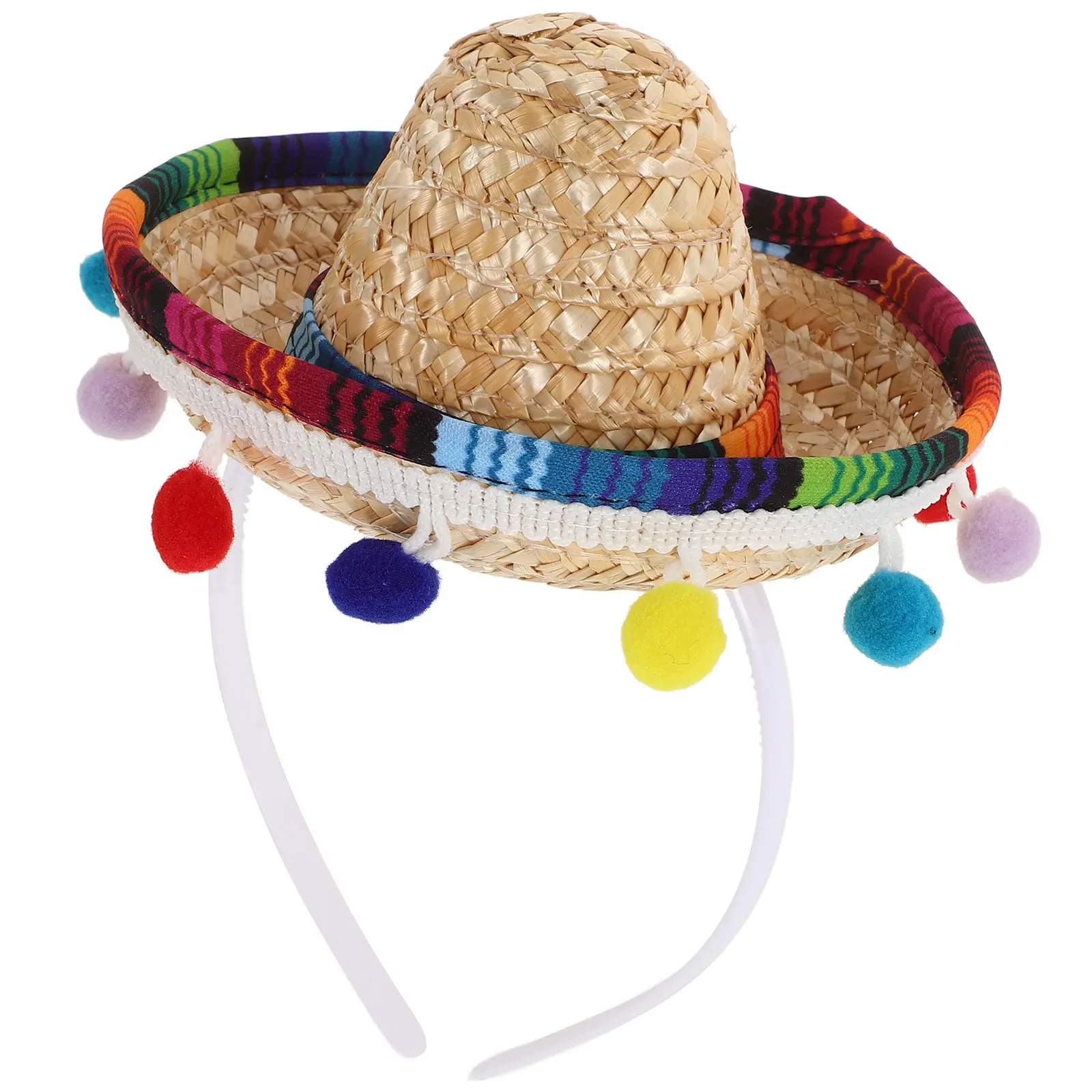 kf-S0333d5274dd1459a962a83fc3d7b7f610 Mini Mexican Hat Small Sombrero Kids Party Hat Carnival Celebration Birthday Mexican Fiesta Party Supplies Sombrero Hats - Image 1