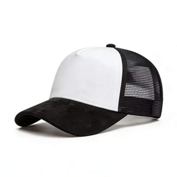 Unisex Suede Baseball Cap | Solid Color Mesh Snapback Hat for Men & Women - Image 4