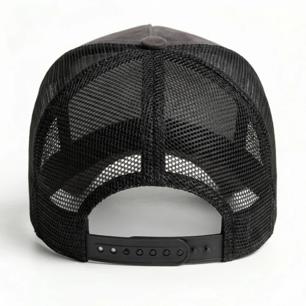 Unisex Suede Baseball Cap | Solid Color Mesh Snapback Hat for Men & Women - Image 2