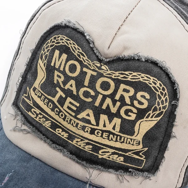 Distressed Washed Cotton Baseball Cap | Retro Motorcycle Snapback Hat for Men & Women - Image 5