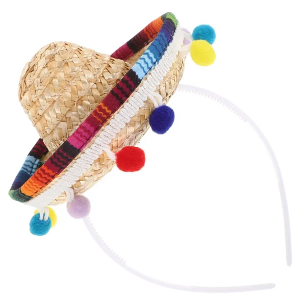 Mini Mexican Hat Small Sombrero Kids Party Hat Carnival Celebration Birthday Mexican Fiesta Party Supplies Sombrero Hats - Image 2