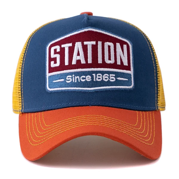 Unisex "STATION" Graphic Trucker Hat | Breathable Summer Mesh Cap - Image 4