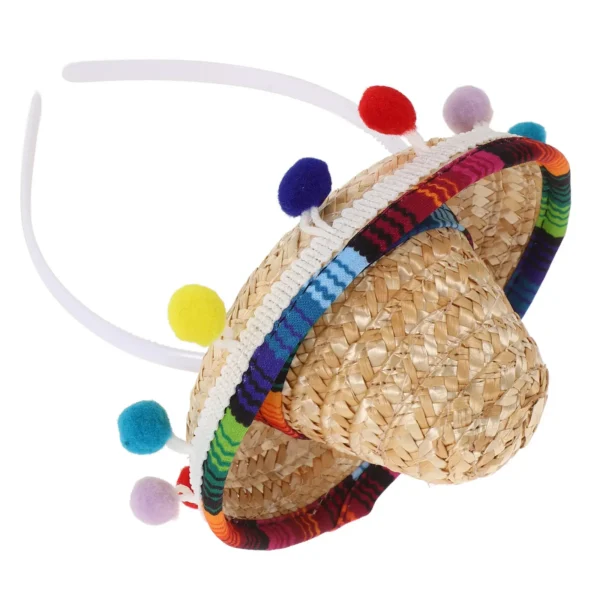 Mini Mexican Hat Small Sombrero Kids Party Hat Carnival Celebration Birthday Mexican Fiesta Party Supplies Sombrero Hats - Image 6
